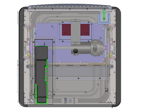Screenshot of a Solidworks mechanical layout.
