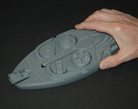 FDM prototype of a tensioning device used for tightening the mitral annulus of the heart